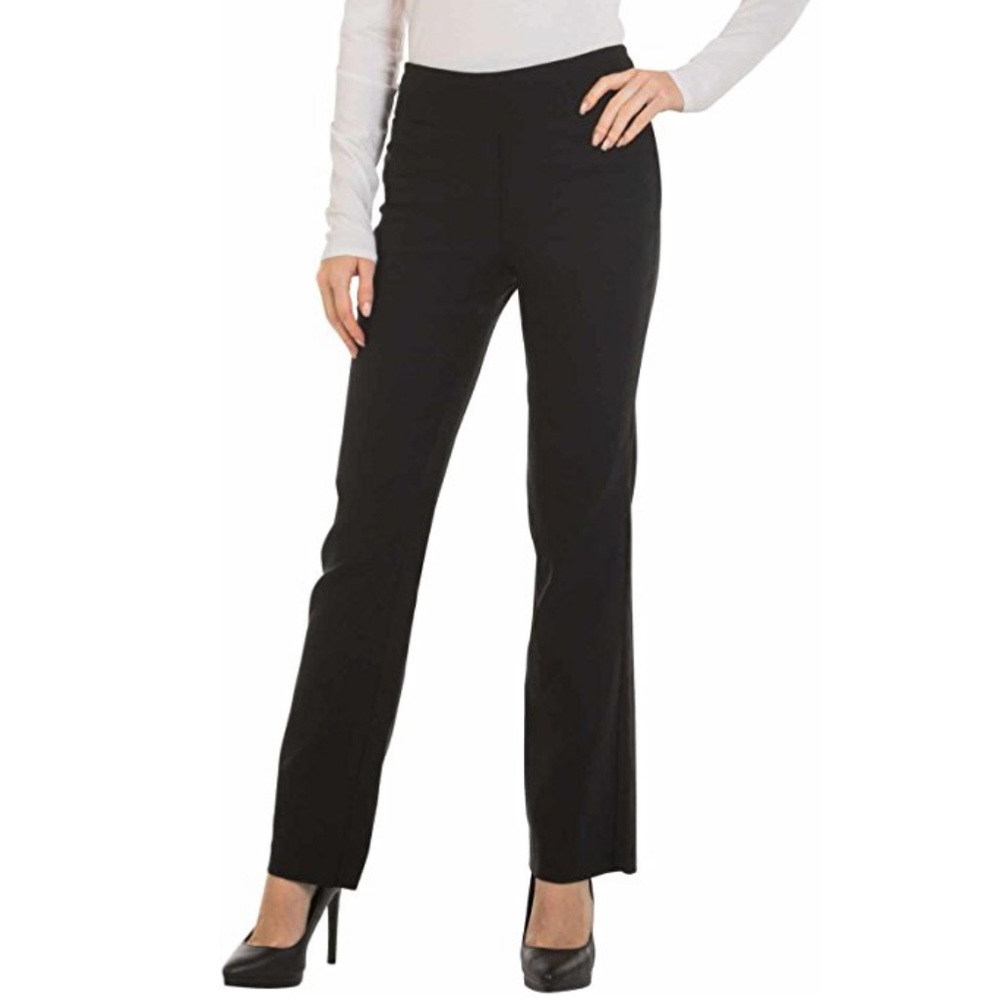 Boot cut black trousers